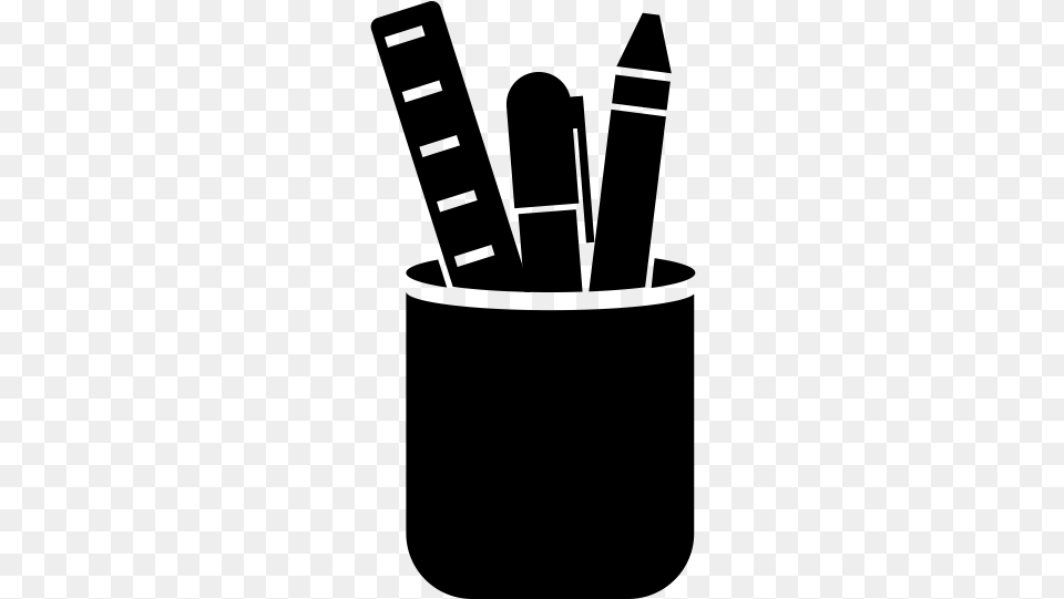 East Austin College Prep Black And White Stock School Supplies Icon, Gray Free Transparent Png