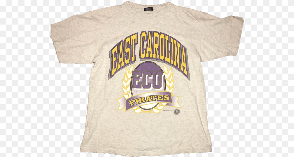East Carolina Ecu Pirates Vintage Tee Medium East Carolina University, Clothing, Shirt, T-shirt Free Transparent Png