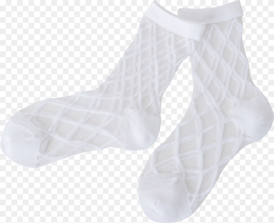 East End Highlanders Sheer Kid S Crew Socks In Off White Sock, Clothing, Hosiery, Person Free Transparent Png