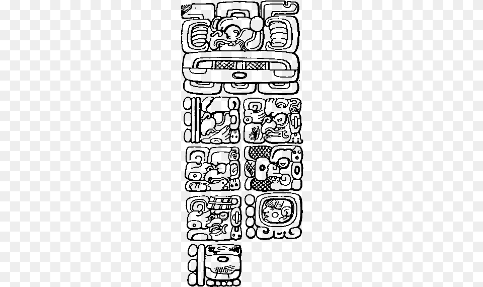 East Side Of Stela C Quirigua With The Mythical Creation Quirigua Stela C, Gray Free Transparent Png