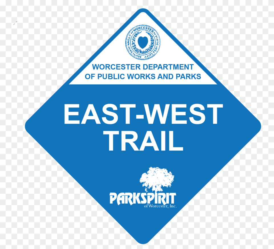 East West Trail Marker Eastern Coal Field Cities And Parks, Text, Disk Free Png