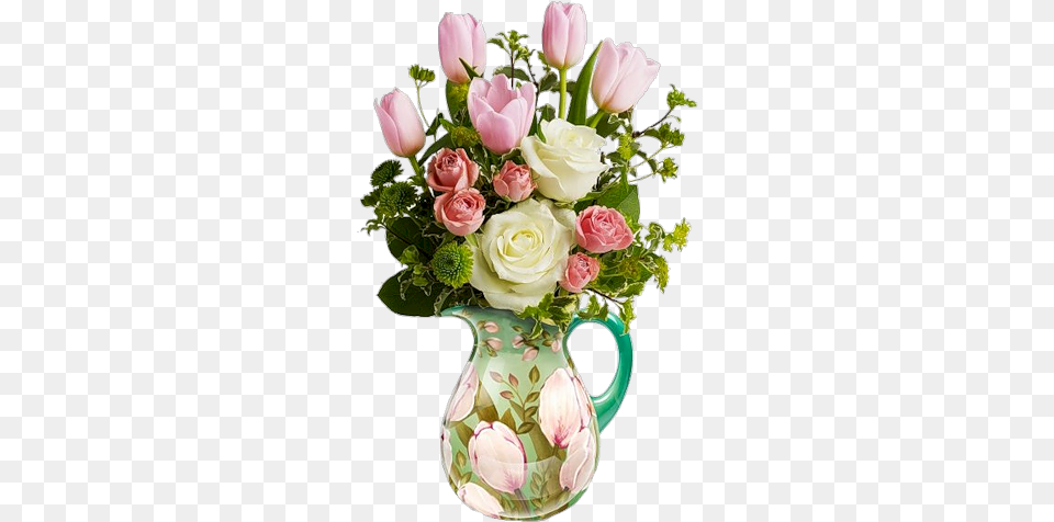 Easter And Spring Flower, Rose, Flower Arrangement, Flower Bouquet, Pottery Png Image