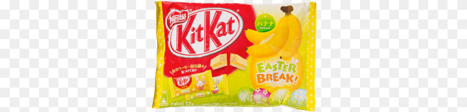 Easter Banana Kit Kat Snack, Food, Sweets, Ketchup, Candy Free Transparent Png