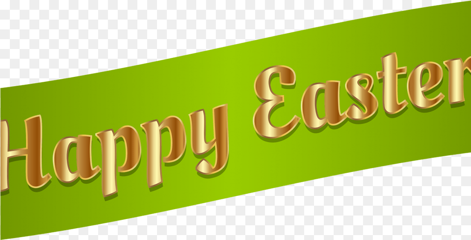 Easter Banner Graphic Design, Green, Text Free Png Download