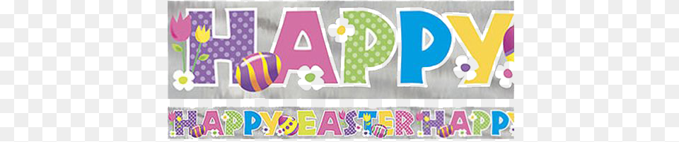 Easter Banner Background Party Supply, Sticker, Purple Free Transparent Png