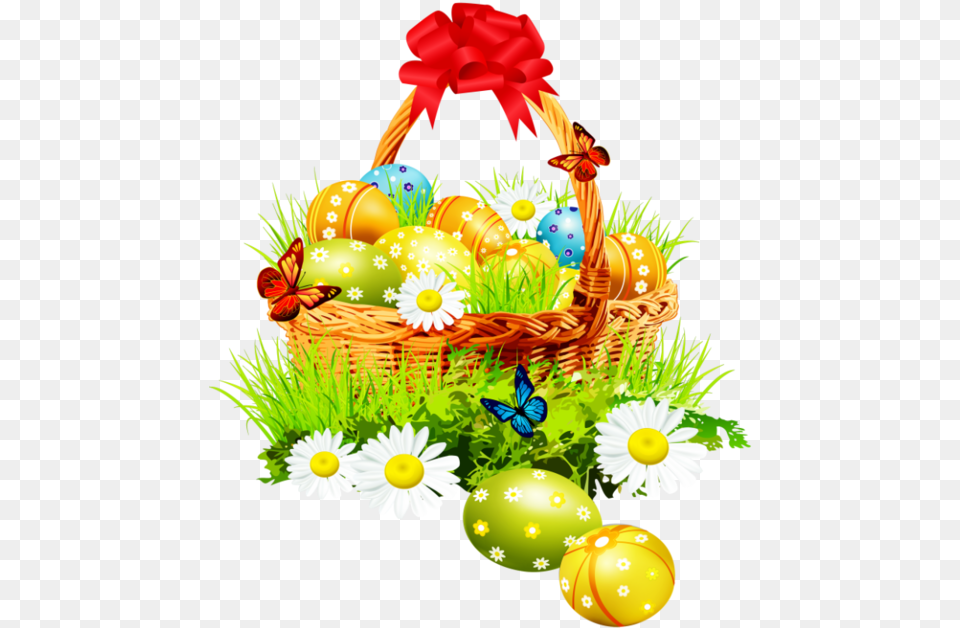 Easter Basket, Daisy, Flower, Plant, Egg Free Png
