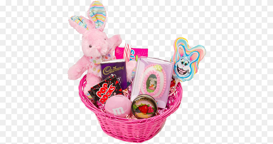 Easter Basket Background Pop Rocks, Food, Sweets, Teddy Bear, Toy Png Image
