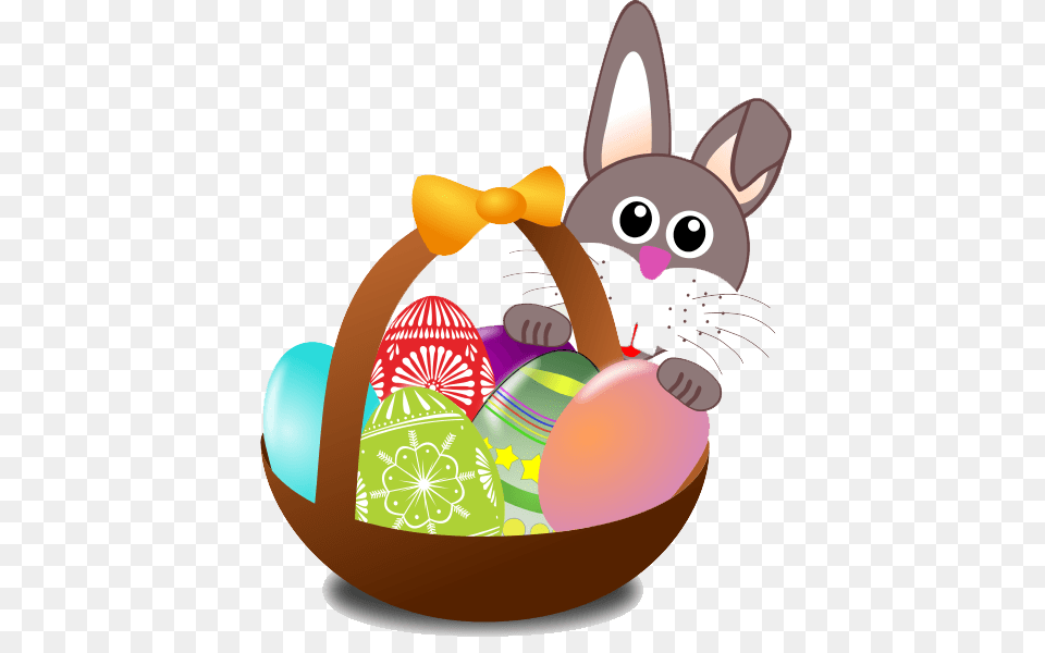 Easter Basket Bunny, Egg, Food, Sweets, Easter Egg Png