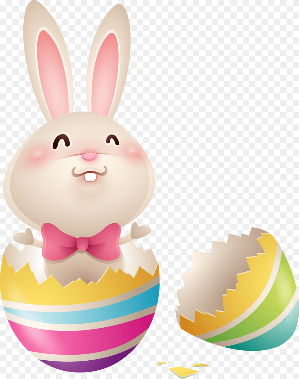 Easter Basket Bunny Clipart Transparent Bunny In An Egg, Food Free Png