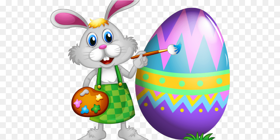 Easter Basket Bunny Transparent Images Easter Bunny Painting Eggs, Food, Egg, Easter Egg Png