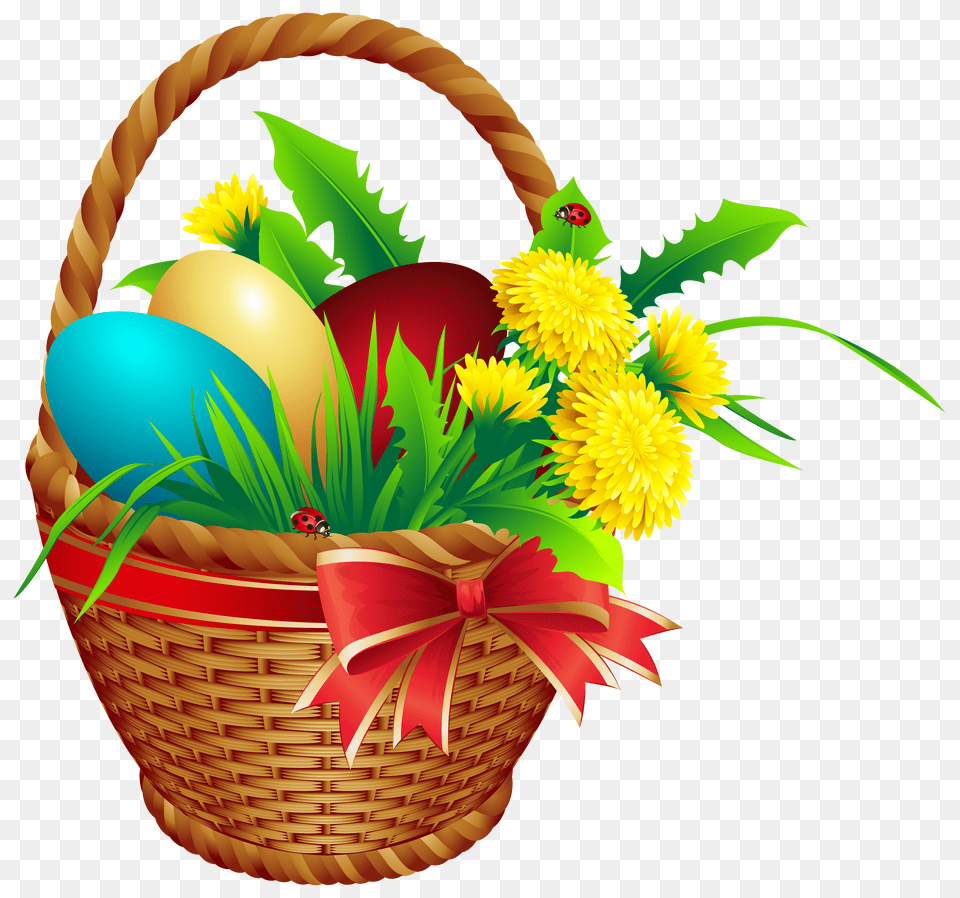 Easter Basket Clip Art, Flower, Flower Arrangement, Flower Bouquet, Plant Free Transparent Png