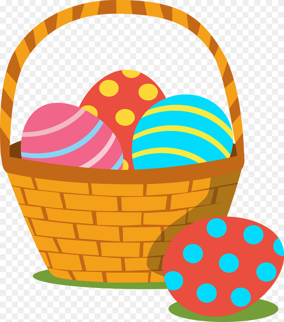 Easter Basket Clipart, Egg, Food Free Png