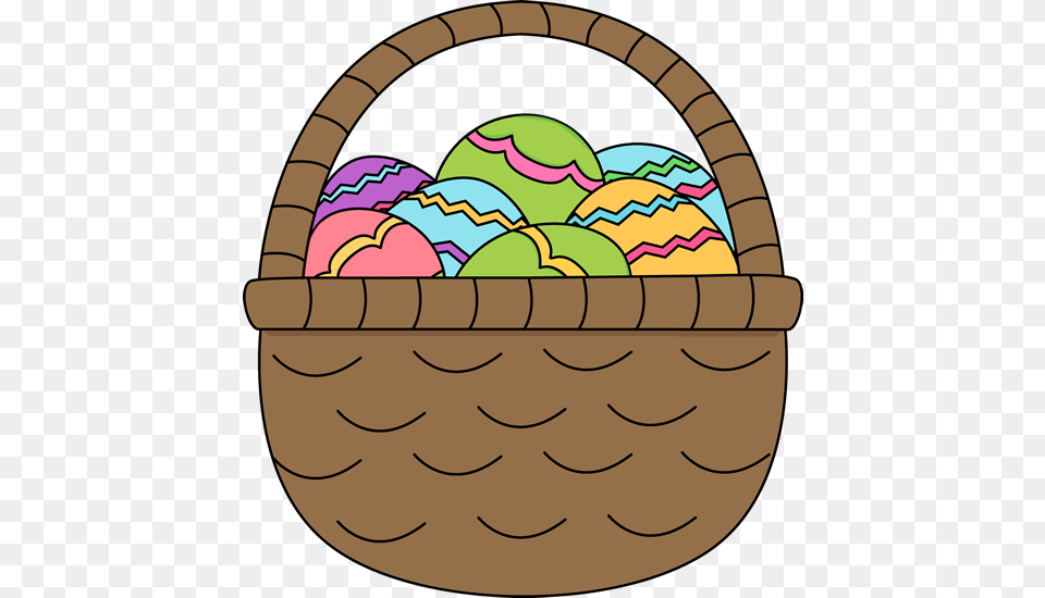 Easter Basket Filled With Easter Eggs Easter Clip Art, Food, Egg, Ammunition, Grenade Free Png