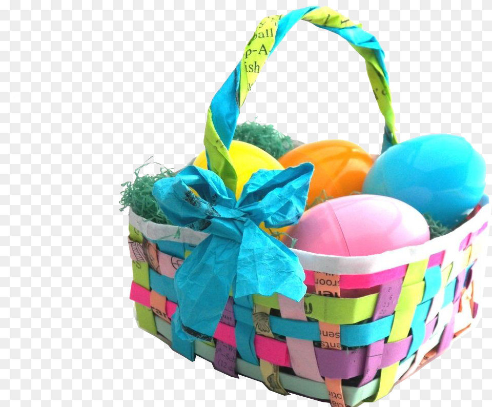 Easter Basket Image Easter Baskets From Recycled Materials, Egg, Food Free Png