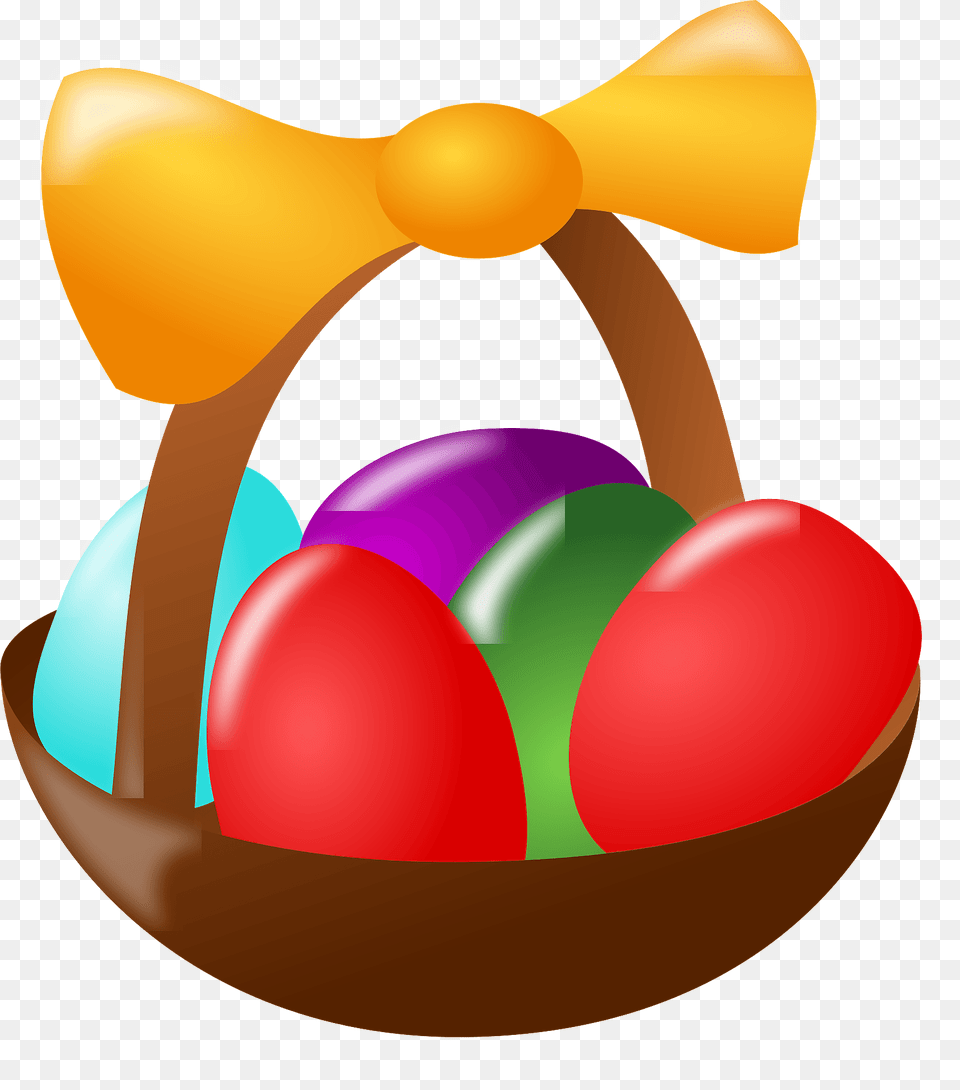 Easter Basket With Eggs Clipart, Egg, Food, Easter Egg Png