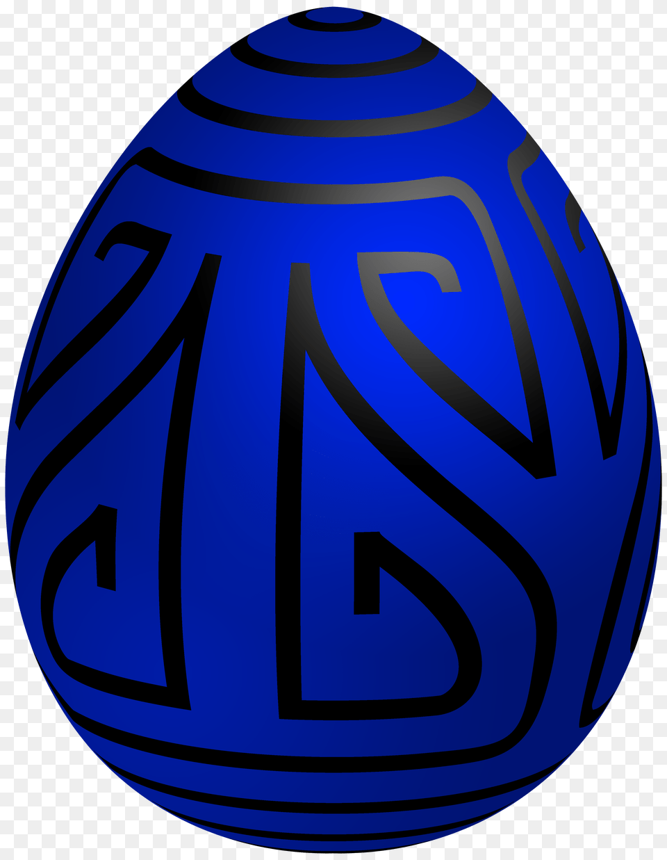Easter Blue Deco Egg Clip Art, Easter Egg, Food, Ammunition, Grenade Free Png Download