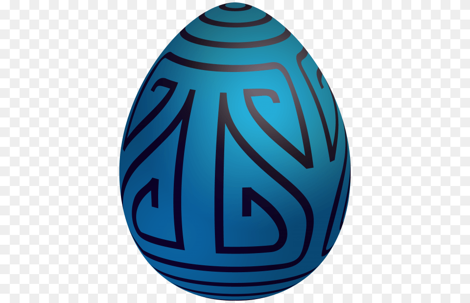 Easter Blue Decorative Egg, Easter Egg, Food Free Png