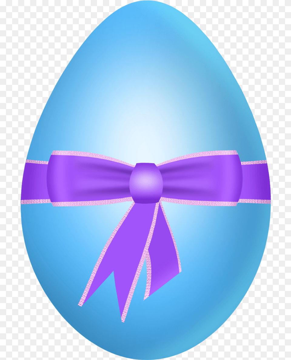 Easter Blue Egg With Purple Bow Clipart Picture Blue And Purple Easter Egg, Food, Easter Egg Png
