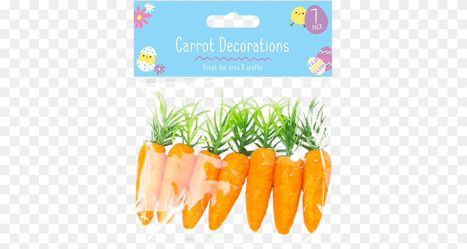 Easter Bonnet Carrot Decorations Easter Foam Carrot, Food, Plant, Produce, Vegetable Free Png