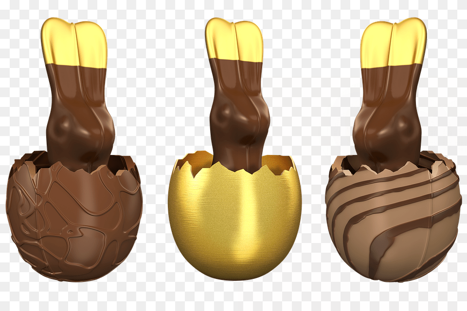 Easter Bunny Chocolate, Dessert, Food Png Image