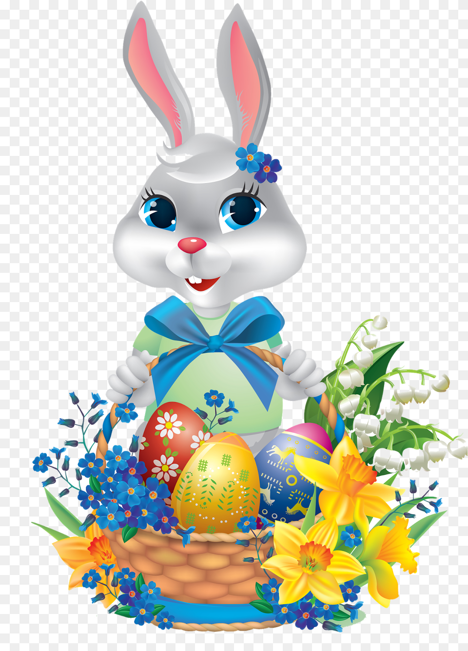 Easter Bunny, Birthday Cake, Cake, Cream, Dessert Free Png Download