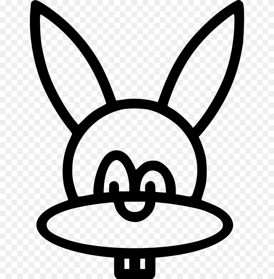 Easter Bunny Animal Avatar Cronasia Foundation College Logo, Stencil, Device, Grass, Lawn Free Png