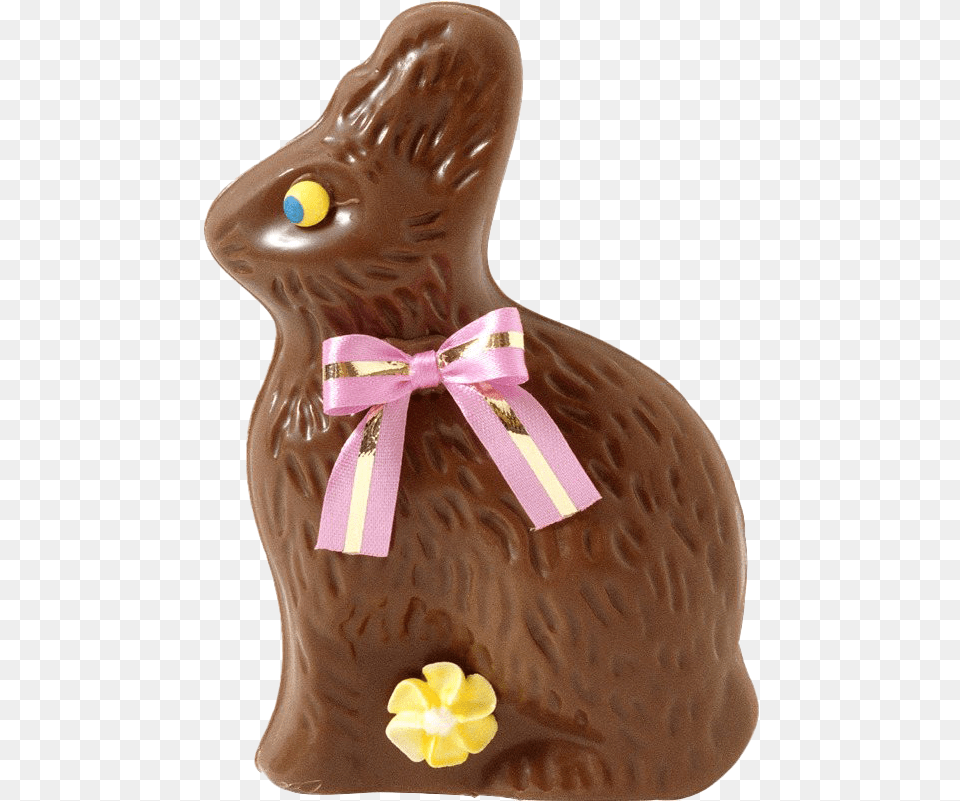 Easter Bunny Chocolate Transparent Picture Chocolate Bunny, Dessert, Food, Sweets, Accessories Free Png