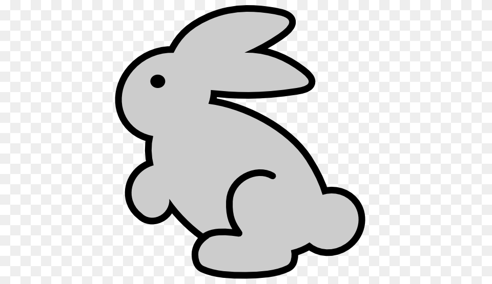 Easter Bunny Clip Art Clipart Microsoft, Animal, Mammal, Rabbit, Stencil Free Png Download