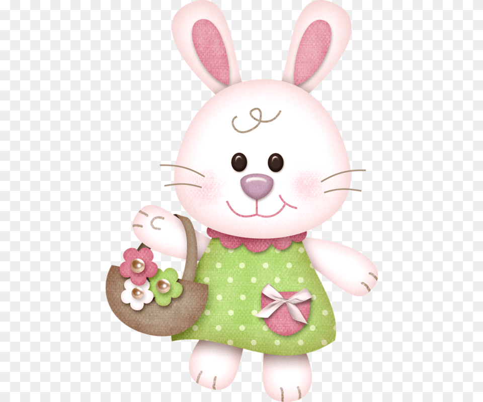 Easter Bunny Clip Art Gif Rabbit Coneja De Pascua, Plush, Toy Free Png