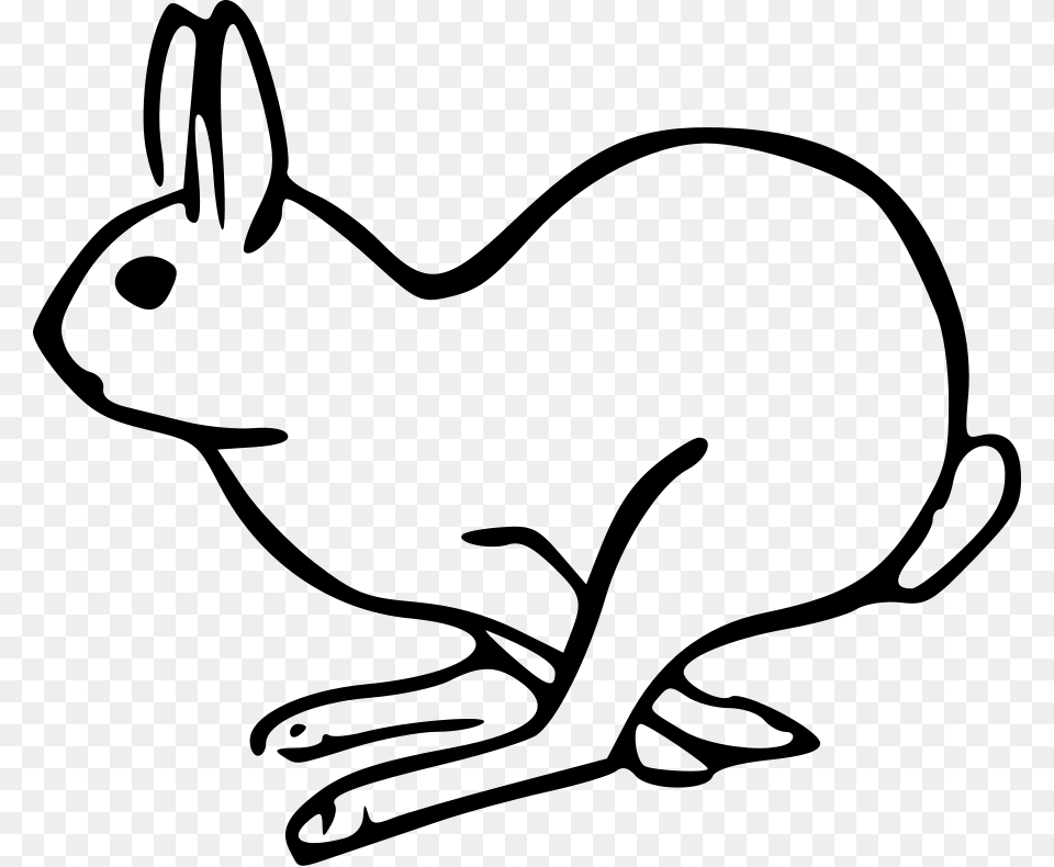 Easter Bunny Clip Art Rabbit Vector Clipart Easter Bunny Clip, Gray Free Png