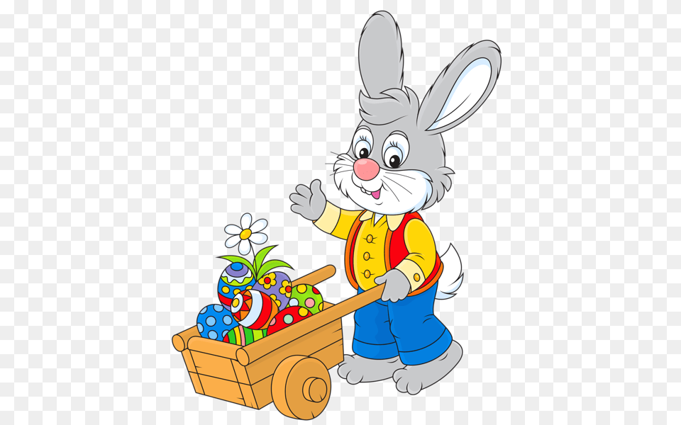 Easter Bunny Clipart Running, Cartoon Png