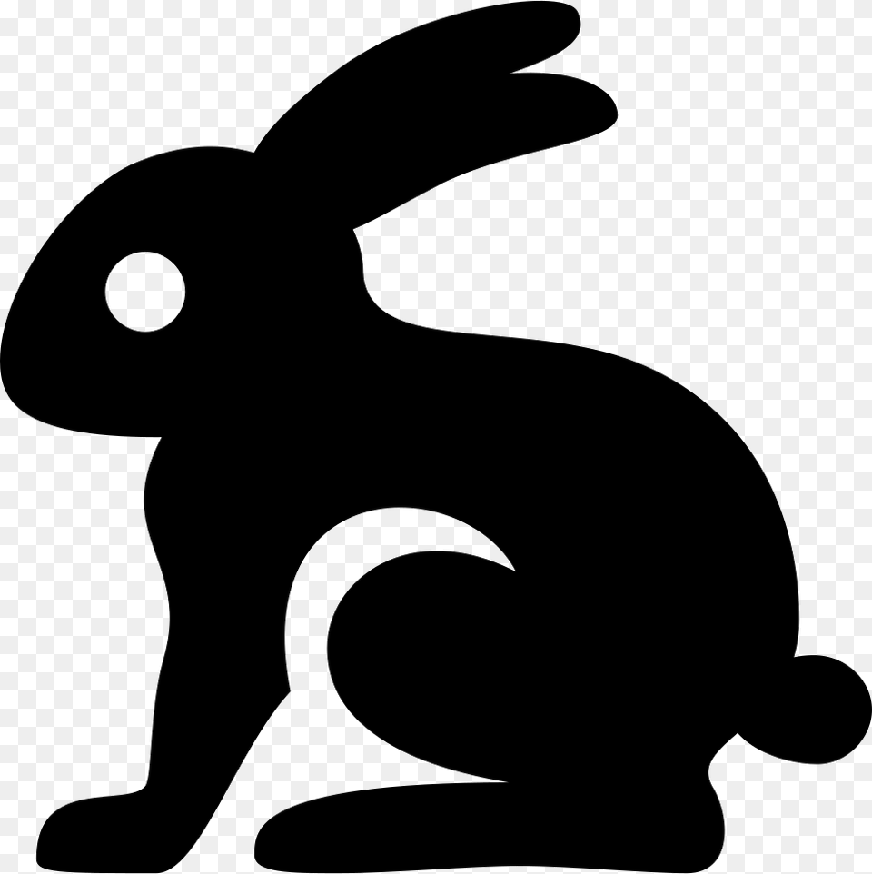 Easter Bunny Computer Icons Rabbit Rabbit Logo Files, Stencil, Silhouette, Animal, Mammal Png Image