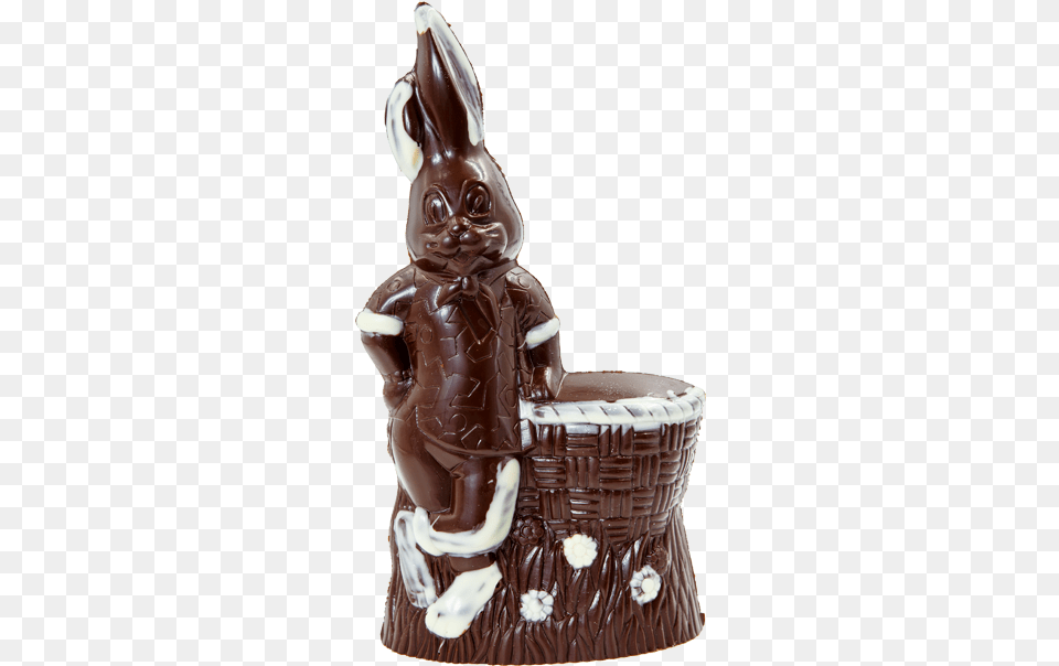 Easter Bunny Dark Figurine, Chocolate, Dessert, Food, Sweets Free Png Download