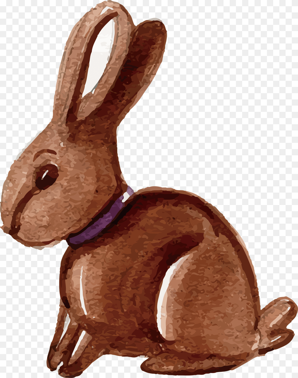 Easter Bunny Domestic Rabbit Watercolor Painting Watercolor Painting, Animal, Hare, Mammal, Rodent Png Image