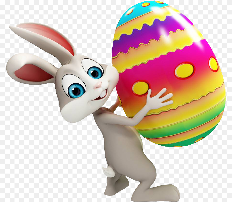 Easter Bunny Easter Bunny Transparent, Egg, Food, Baby, Person Png Image