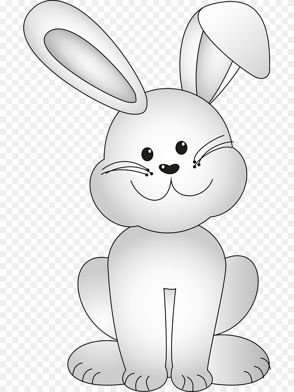Easter Bunny Easter Hare Free Picture Pupu Piirrettyn, Winter, Snowman, Snow, Outdoors Png Image