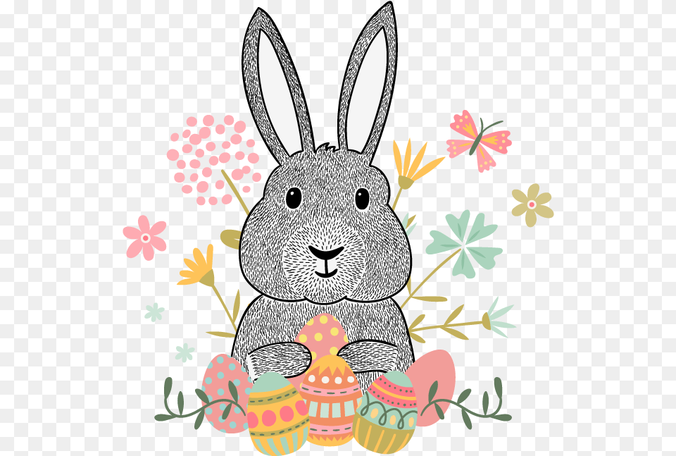 Easter Bunny Euclidean Vector Hipster Clip Art Animated Easter Thank You Cards, Animal, Mammal, Rabbit Free Transparent Png