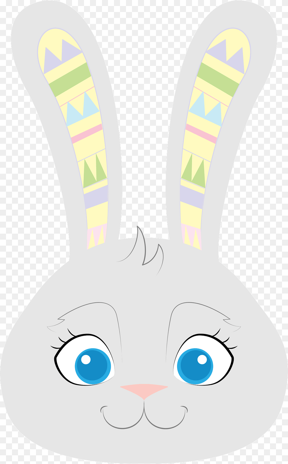 Easter Bunny Face Clipart, Plush, Toy Free Transparent Png