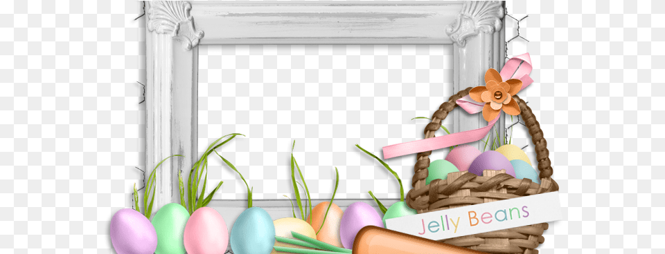 Easter Bunny Frame, Egg, Food, Balloon Free Png Download