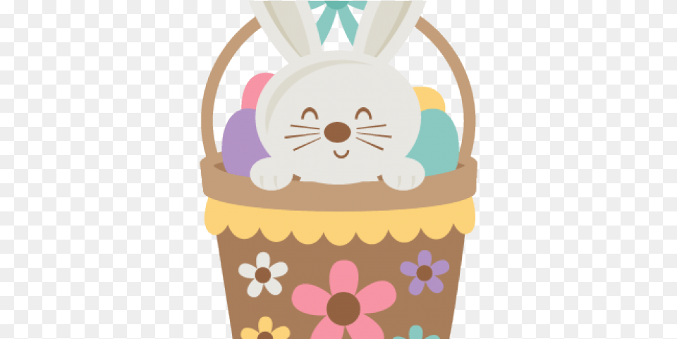Easter Bunny On Dumielauxepices Net Easter Hamper Cartoon, Cream, Dessert, Food, Ice Cream Free Png Download
