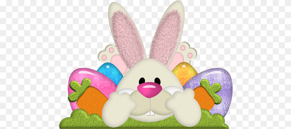 Easter Bunny Happy Clip Art Eggs Clipart Easter Bunny Clip Art, Plush, Toy, Food, Sweets Png