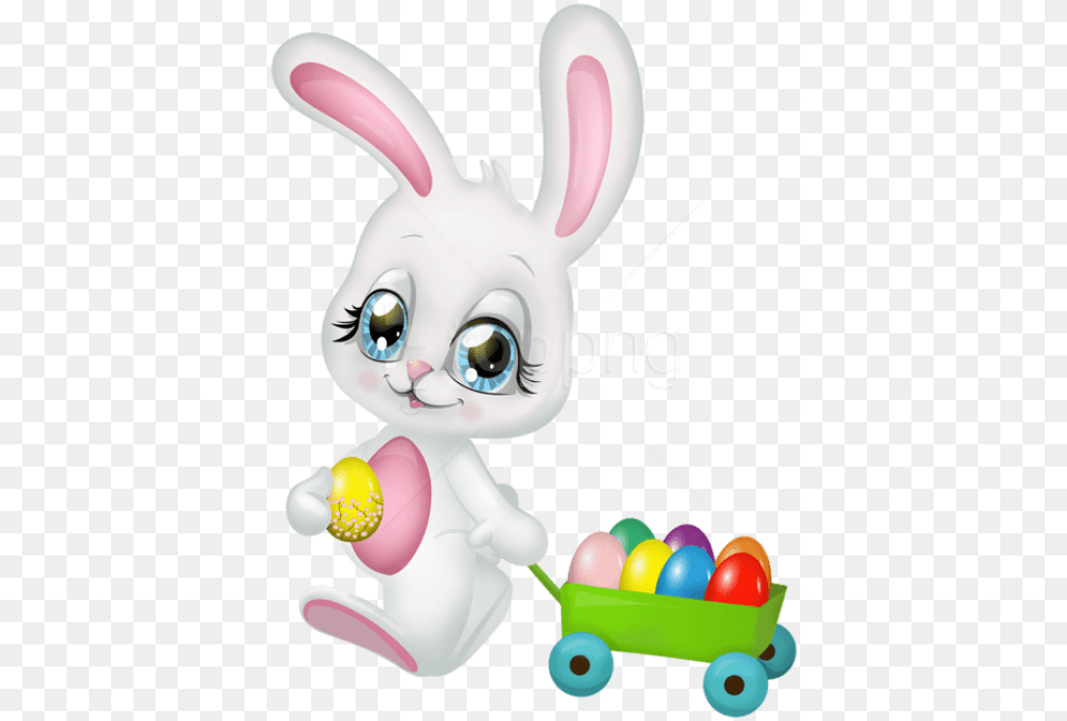 Easter Bunny Hare Rabbit Clip Art Portable Network Cute Bunny Easter Clip Art, Smoke Pipe Free Png Download