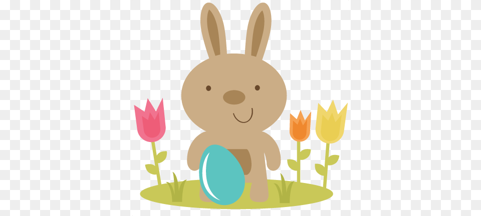 Easter Bunny In Flowers Easter Bunny, Animal, Mammal, Rabbit, Nature Free Png