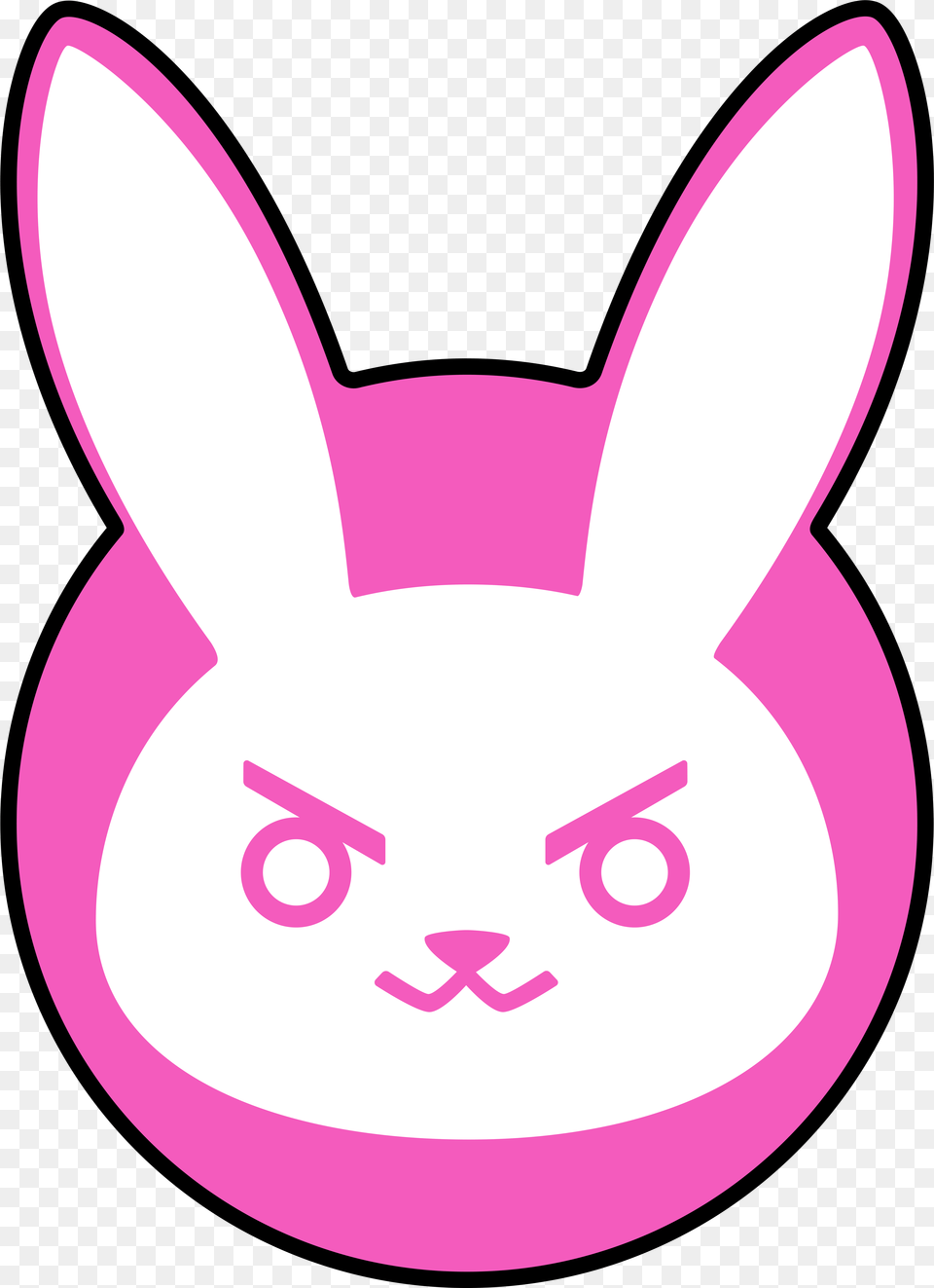 Easter Bunny Overwatch Dva Bunny Logo, Purple, Plush, Toy, Animal Free Png Download