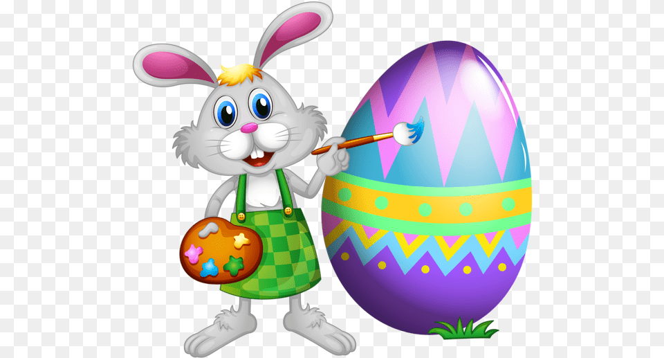 Easter Bunny Painting Eggs, Egg, Food, Baby, Person Free Png