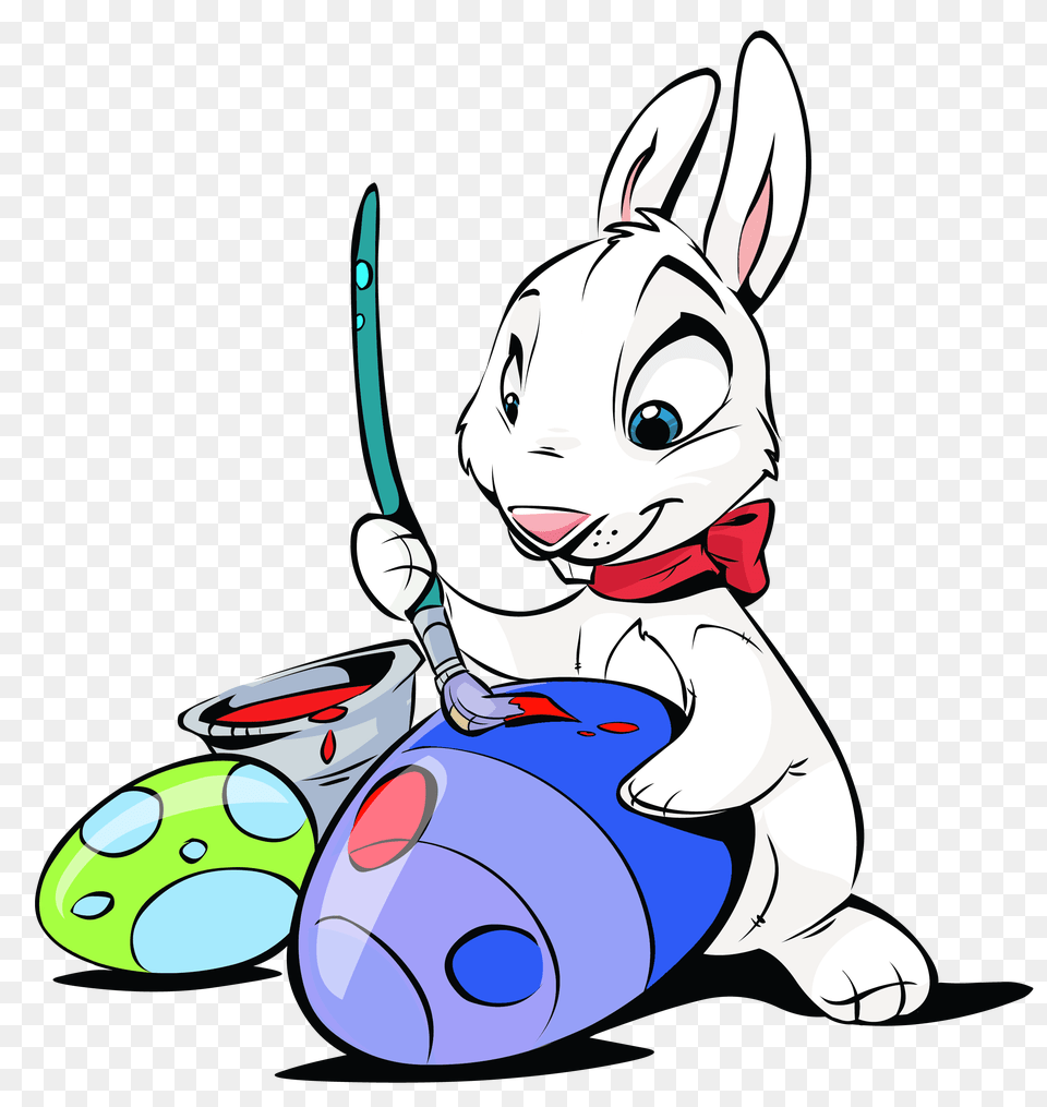 Easter Bunny Painting Eggs Gallery, Face, Head, Person, Device Png Image