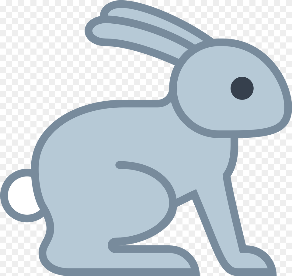 Easter Bunny Running Rabbit To The End Raising Rabbit Icon Flat, Animal, Mammal Png