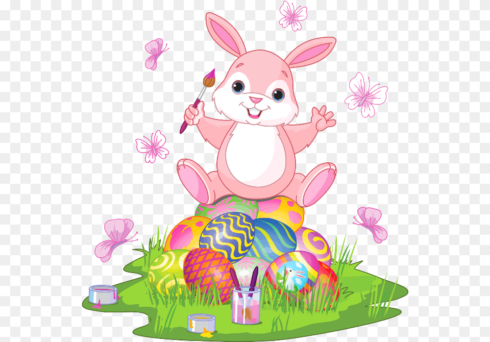 Easter Bunny Vector Easter Bunny Painting Eggs, Food Png Image