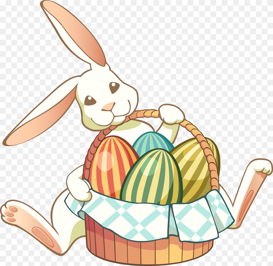 Easter Bunny Whit Egg Clip Art Best Web Clipart Regarding Png