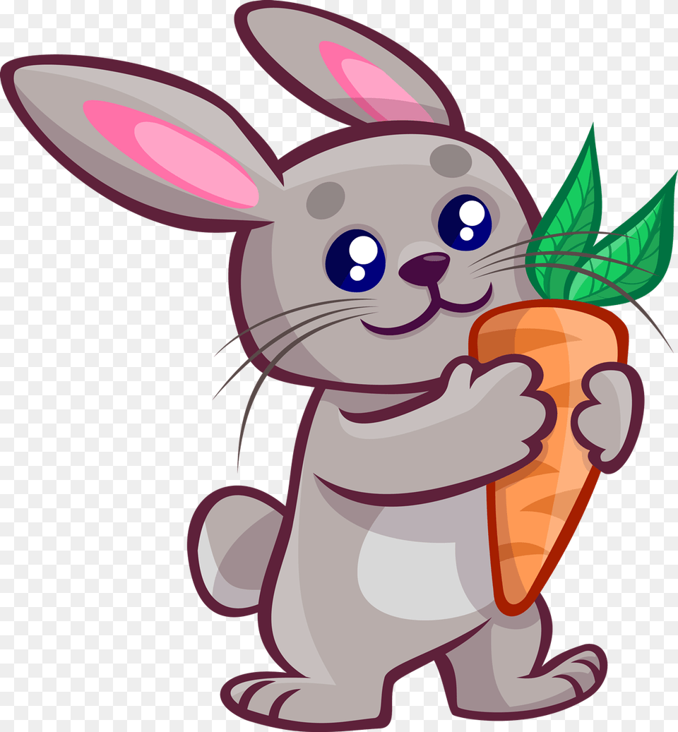 Easter Bunny With Basketball Clipart, Vegetable, Produce, Plant, Food Free Transparent Png